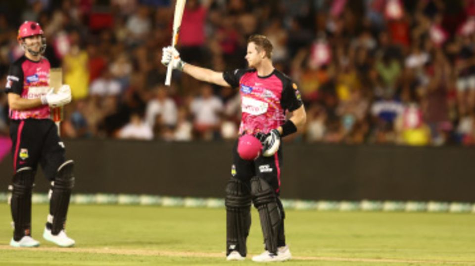 Steven Smith brought up a 56-ball century