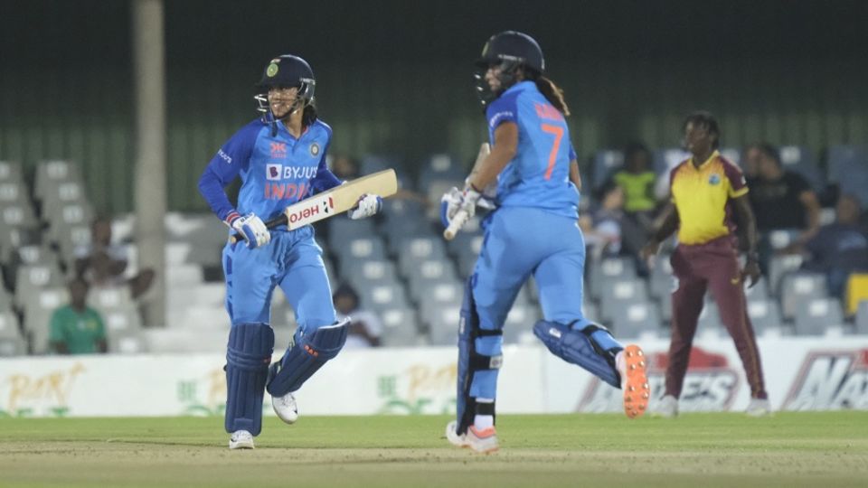 Smriti Mandhana and Harmanpreet Kaur added an unbroken 115 off 70