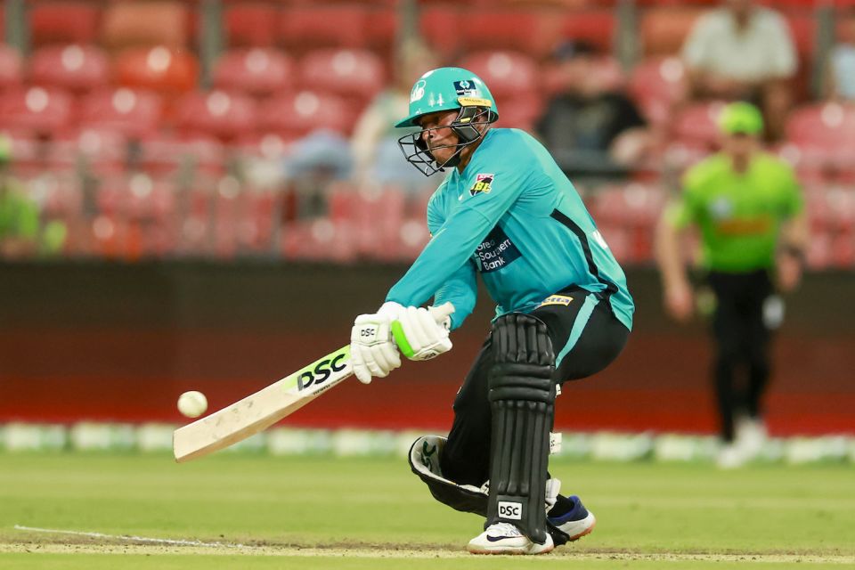 Usman Khawaja got innovative in his brisk knock