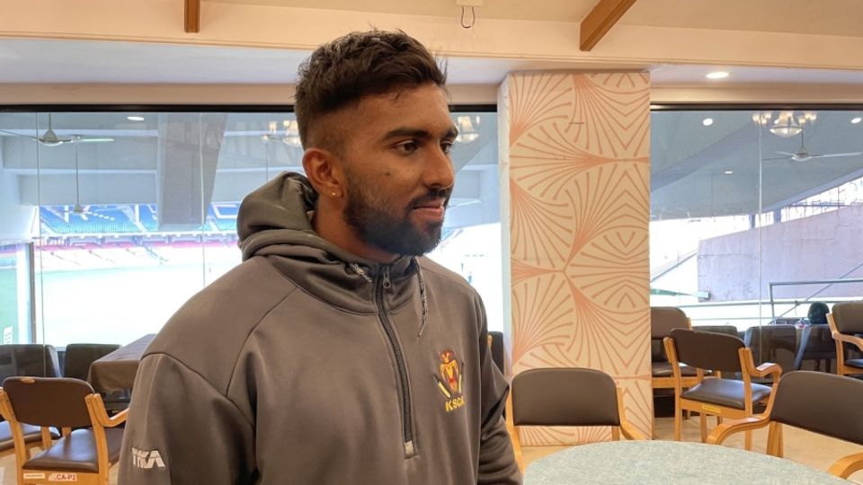 M Venkatesh grew up watching videos of Kapil Dev, his father's hero