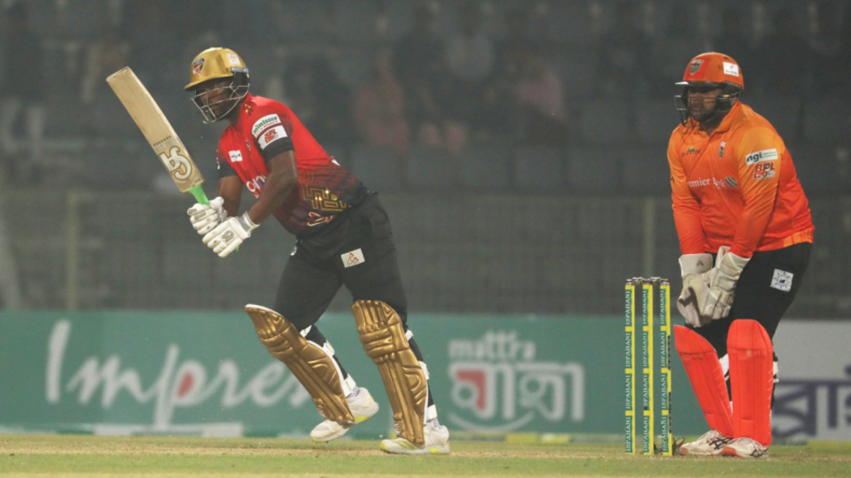 Johnson Charles scored an unbeaten 107 off 56 against Khulna Tigers