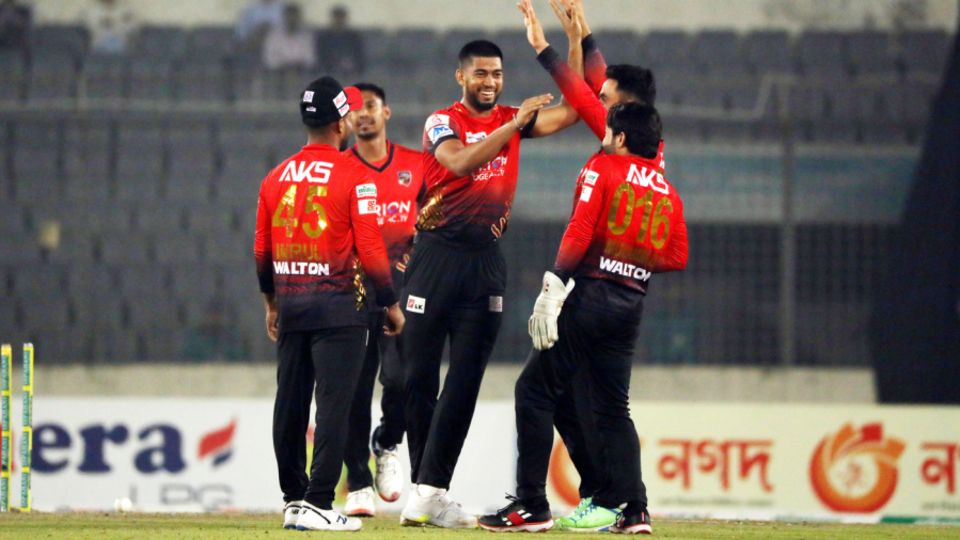 Mukidul Islam claimed figures of 3.1-0-23-5 against Fortune Barishal