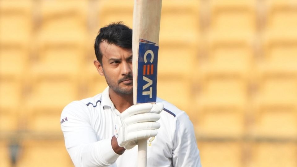 Mayank Agarwal was far from his usual flamboyant self as he held the Saurashtra bowlers at bay