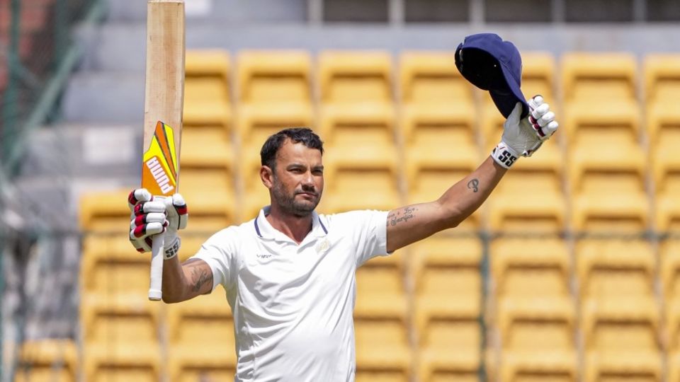 Sheldon Jackson celebrates his century