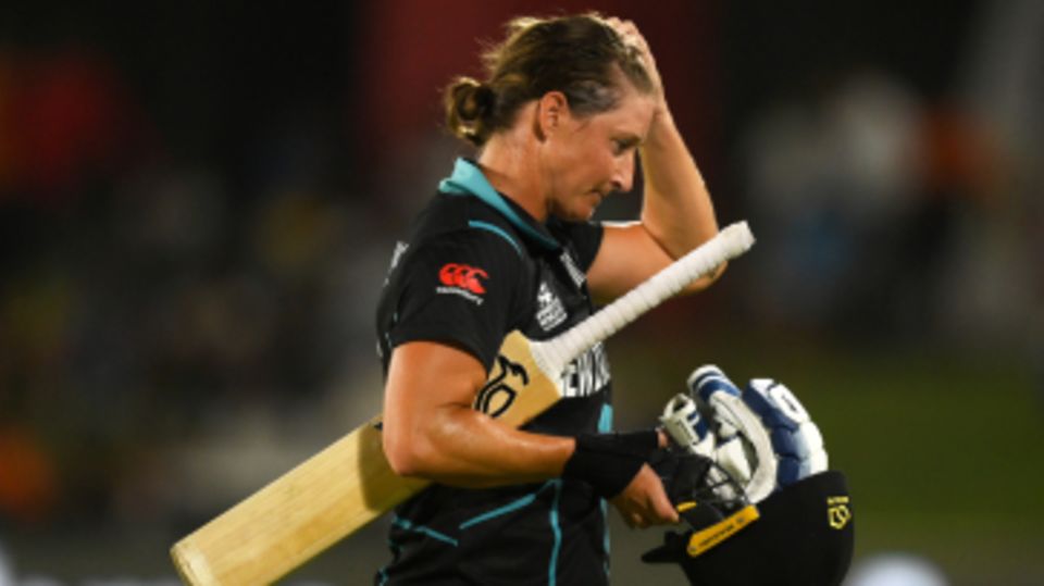 Sophie Devine cut a disconsolate figure after New Zealand's latest crushing loss