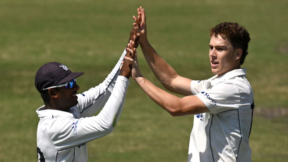 Mitchell Perry picked up five wickets to run through the second South Australia innings