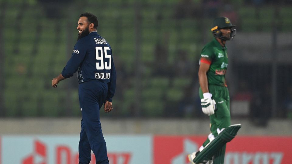 Adil Rashid took six Bangladesh wickets in the first two ODIs