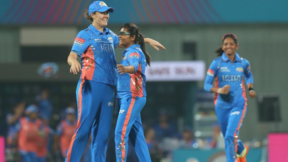 Mumbai Indians had reviewed a wide from Saika Ishaque to get the decision overturned on Saturday