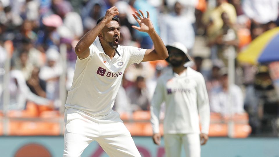 Man with the plan: Ashwin kept changing things up during the course of the 47.2 overs he bowled