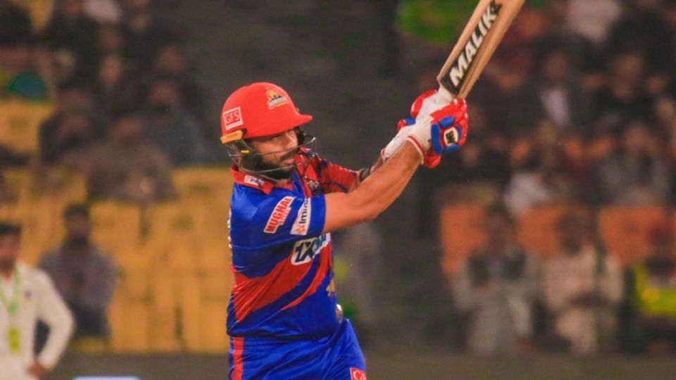 Muhammad Akhlaq scored his first PSL fifty