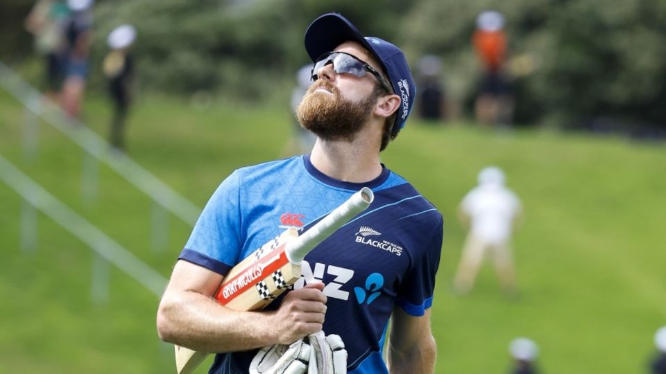 File photo: Kane Williamson is back in the nets but not facing bowlers yet