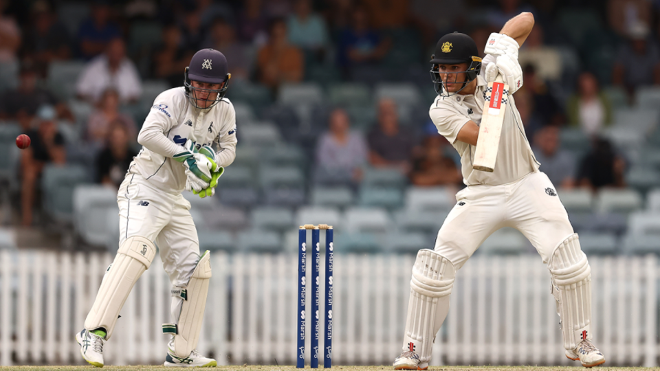 Aaron Hardie scored almost half of Australia A's total of 253