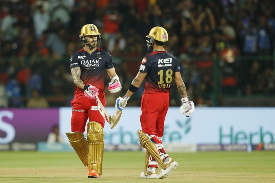 Faf du Plessis and Virat Kohli started strongly for Royal Challengers Bangalore