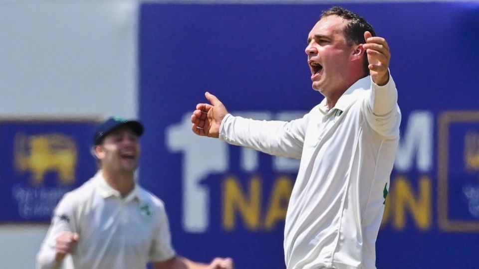 Andy McBrine was Ireland's main spinner in the first Test