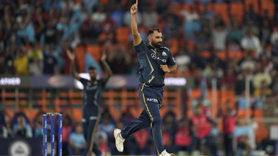 Three of Mohammed Shami's four wickets in the powerplay were caught behind