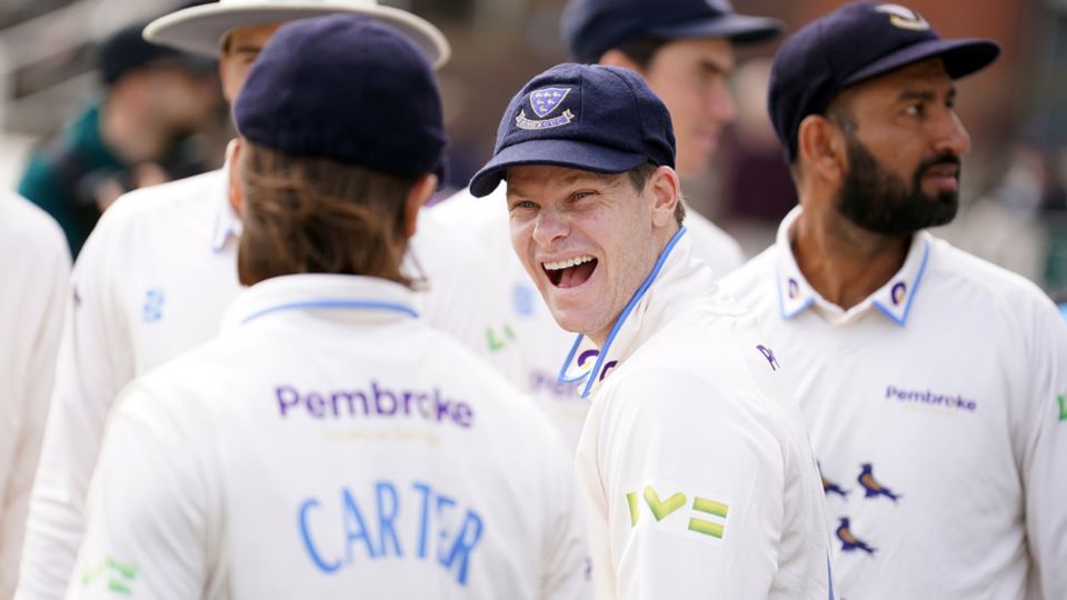 Steven Smith was making his Sussex debut