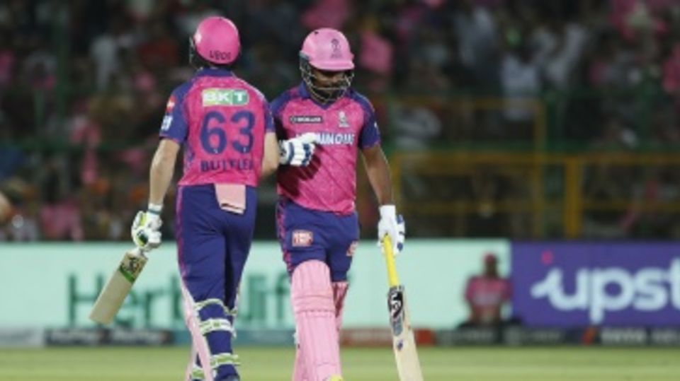 Sanju Samson and Jos Buttler put on a hundred-run stand