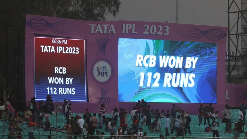 RCB have more 100-run wins than any other team in the IPL
