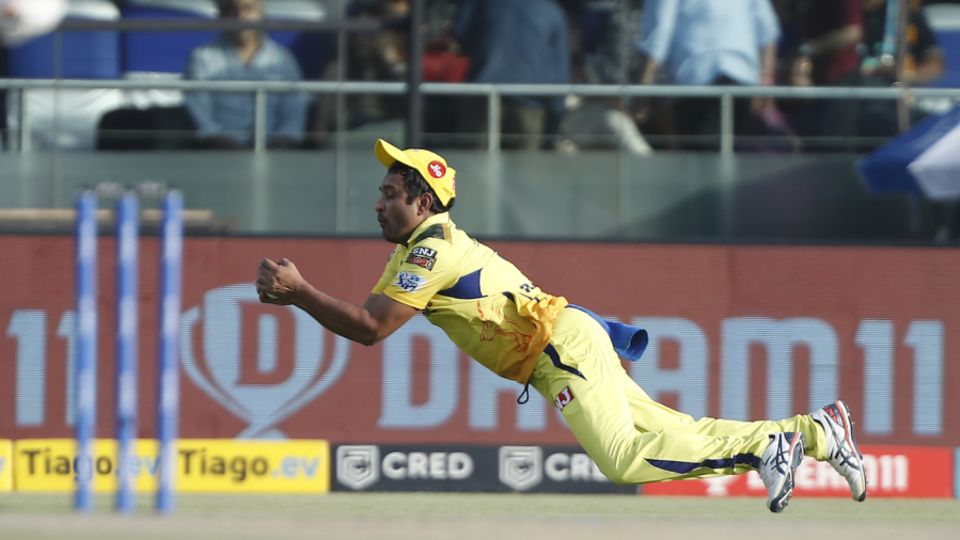 Ambati Rayudu's sharp catching may have earned him the right to not be subbed off in the Qualifier 1
