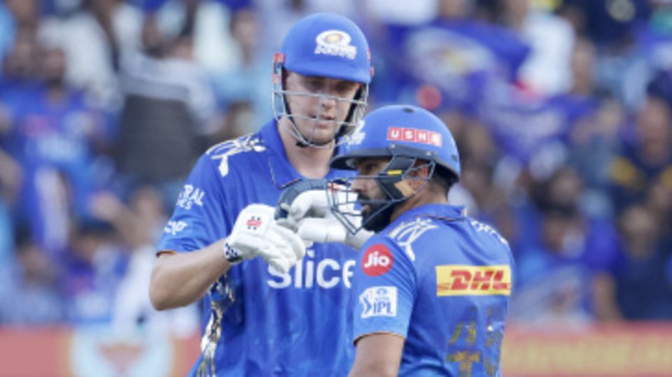 Cameron Green, in particular, and Rohit Sharma batted at a high gear
