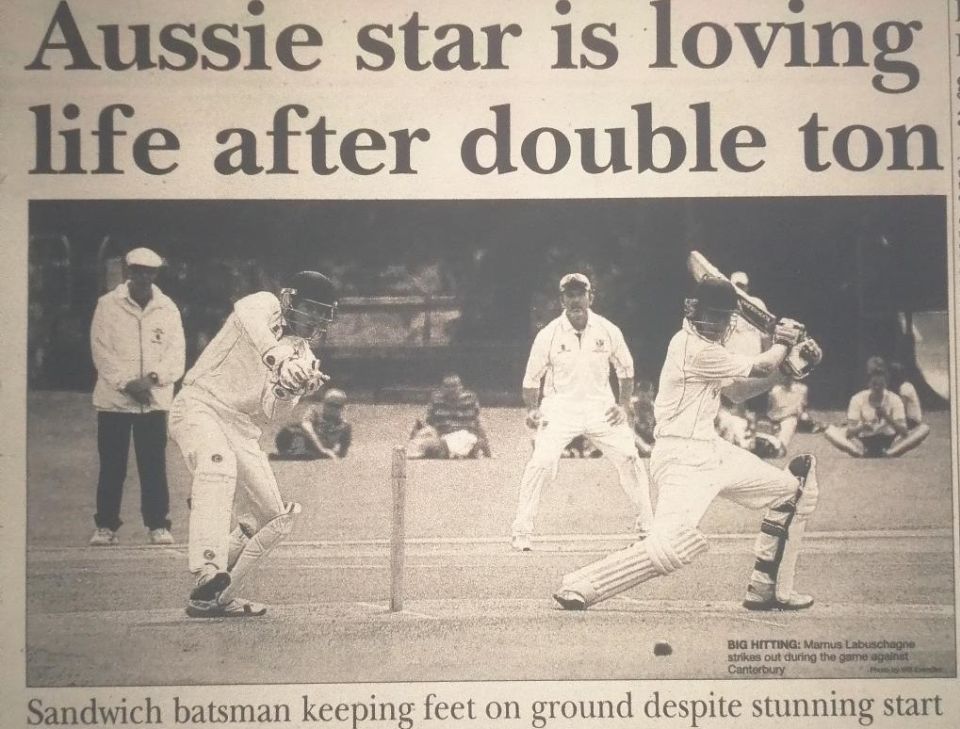 The <i>Dover Express</i> dines out on a big score by Labuschagne for Sandwich Town