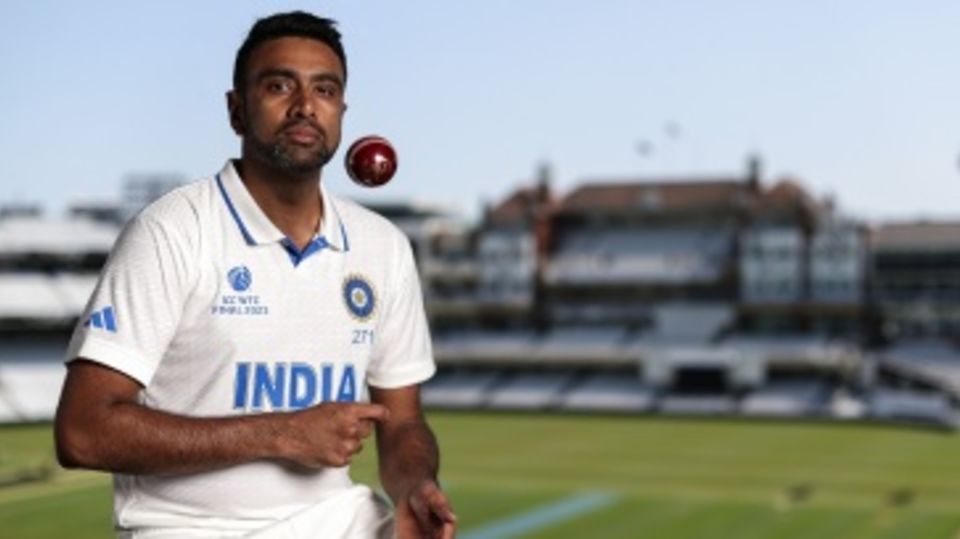 R Ashwin strikes a pose