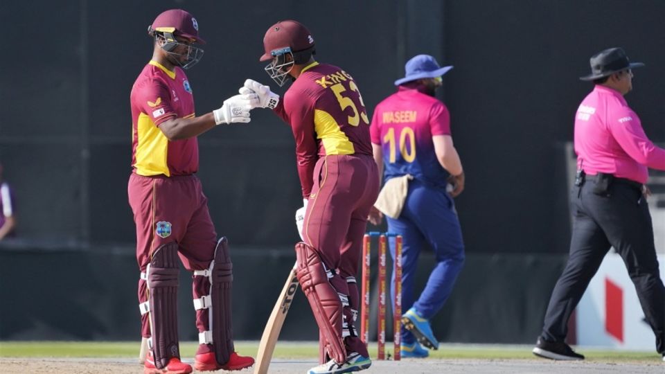 Johnson Charles and Brandon King added 129 for the opening wicket