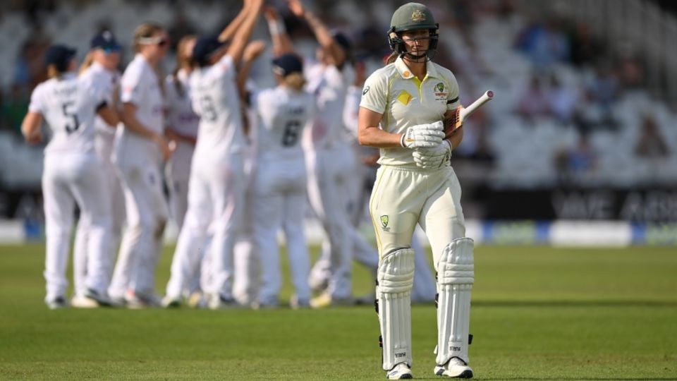 Ellyse Perry was only the third woman to be out for 99 in a Test