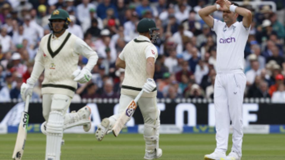 James Anderson was frustrated by Usman Khawaja and David Warner