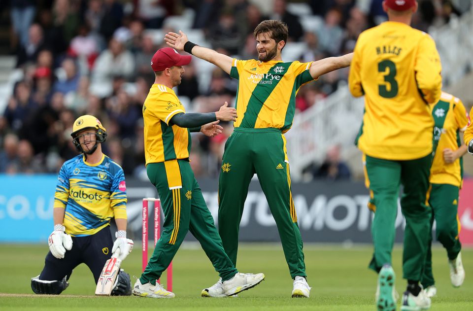 Shaheen Shah Afridi claimed 22 wickets in 14 games for Notts at the T20 Blast