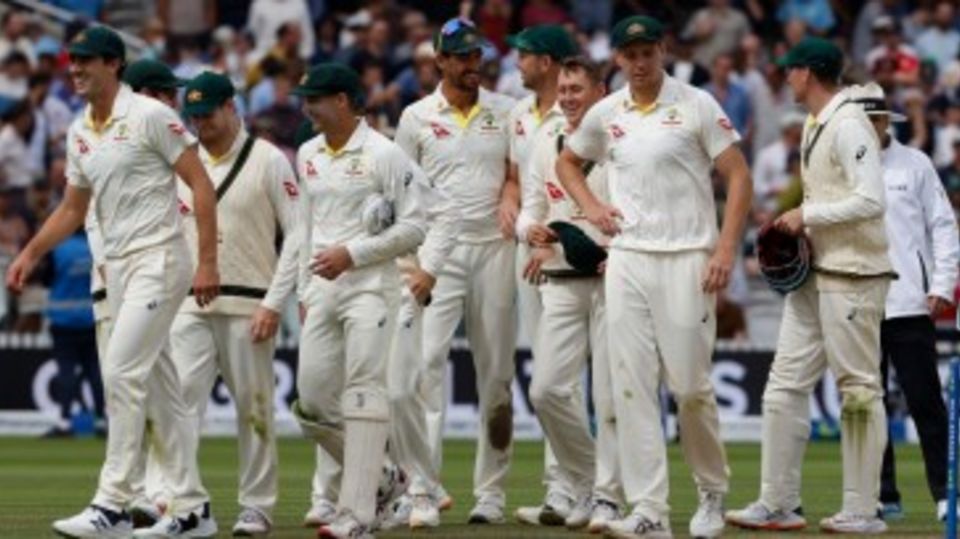 Australia celebrate a win at Lord's