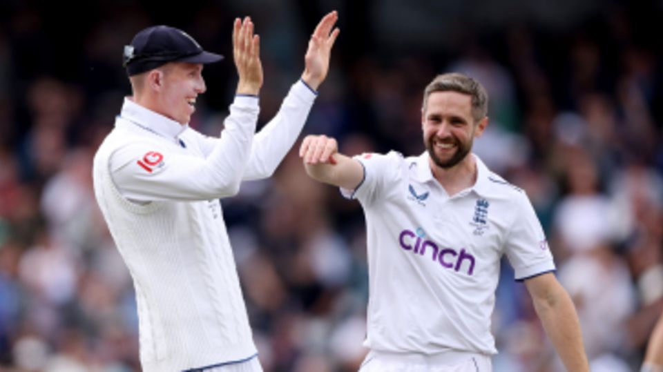 Chris Woakes removed Travis Head to aid England's fightback