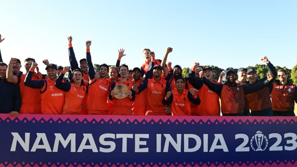 Netherlands rejoice after qualifying for the Men's ODI World Cup 2023