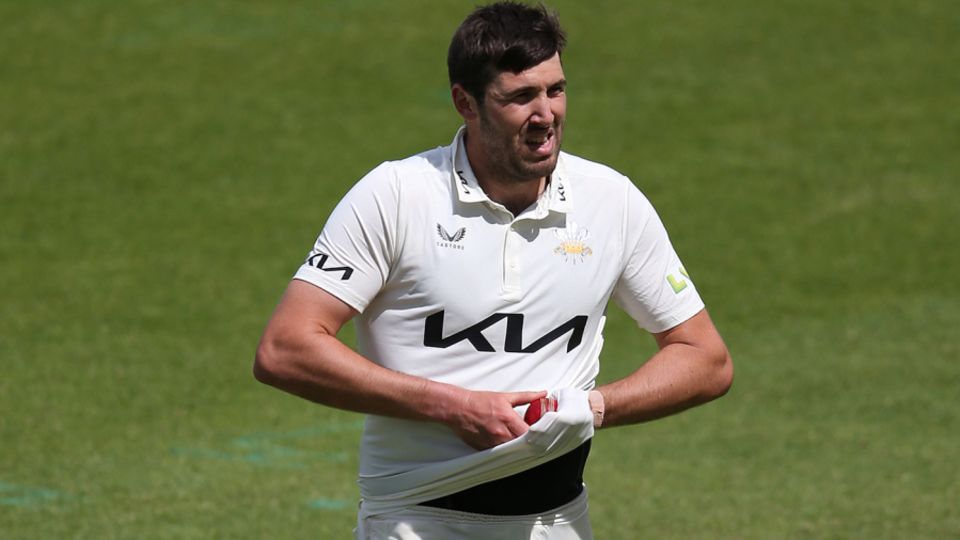 Jamie Overton experienced discomfort while playing for Surrey