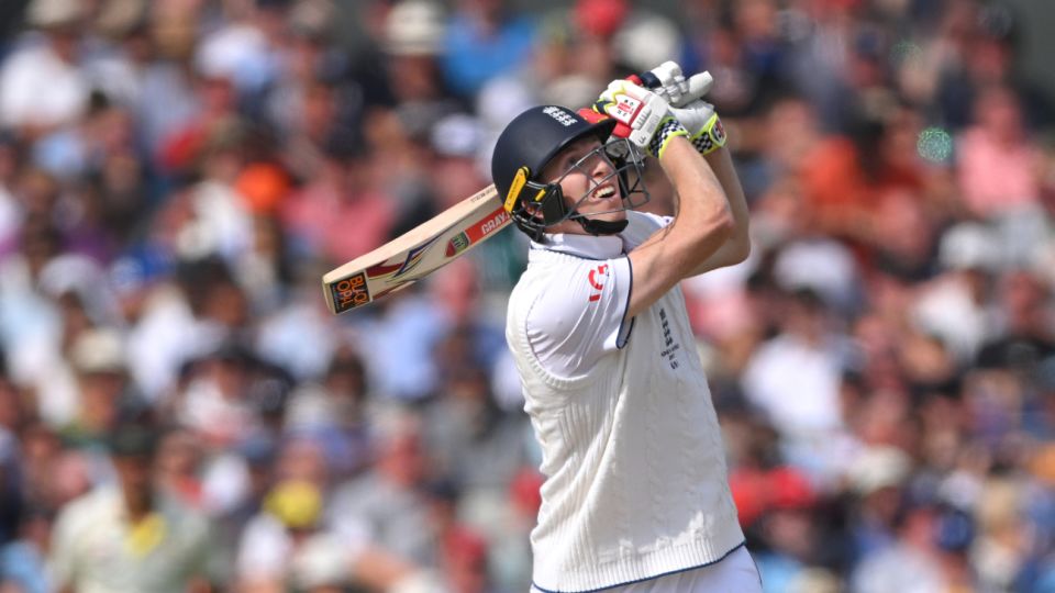 Zak Crawley launches another boundary down the ground