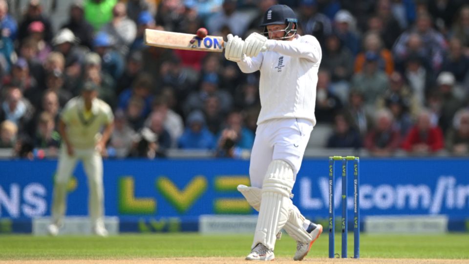Jonny Bairstow launches another six over deep square leg