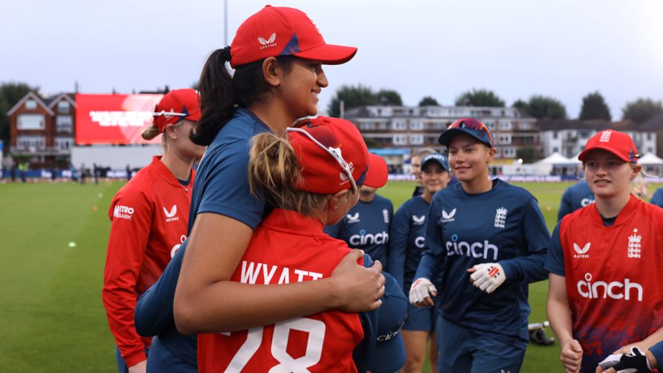 Mahika Gaur was presented with her T20I cap