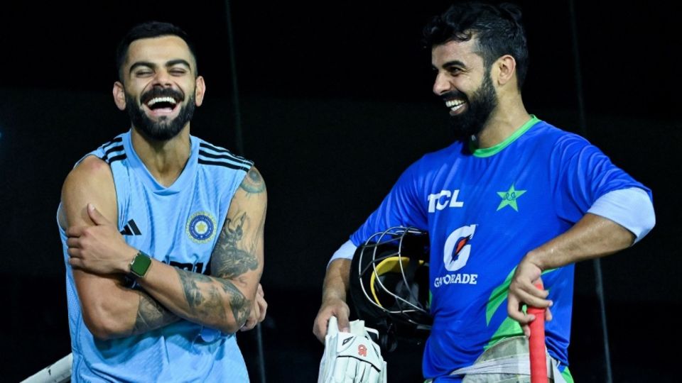 The India-Pakistan bromance was in full swing at the tandem practice session in Pallekele
