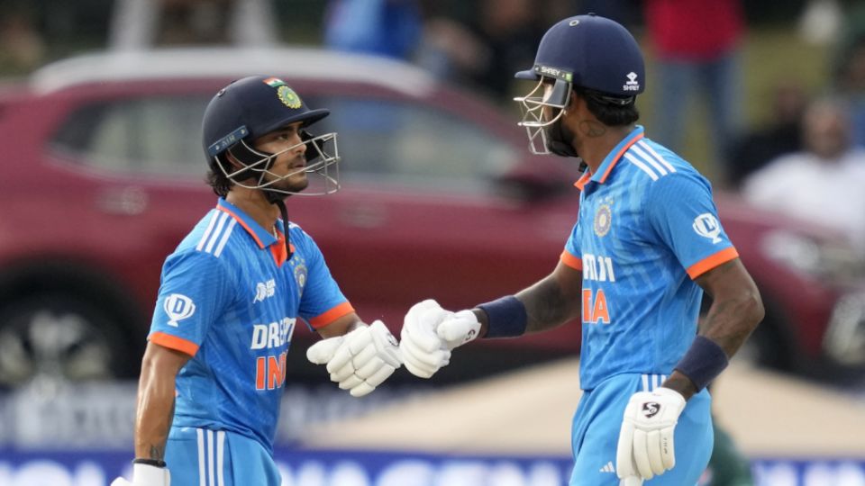 Ishan Kishan, alongside Hardik Pandya, helped India recover from 66 for 4