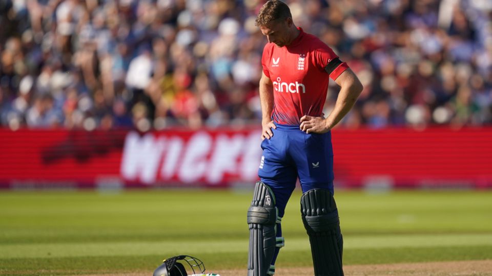 Jos Buttler was unable to prevent England's chase unravelling at Edgbaston