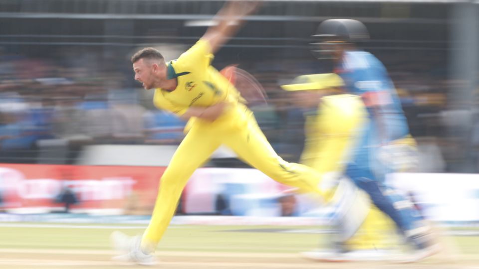 Josh Hazlewood averages 21.75 and has an economy rate of 4.35 in the first powerplay this World Cup