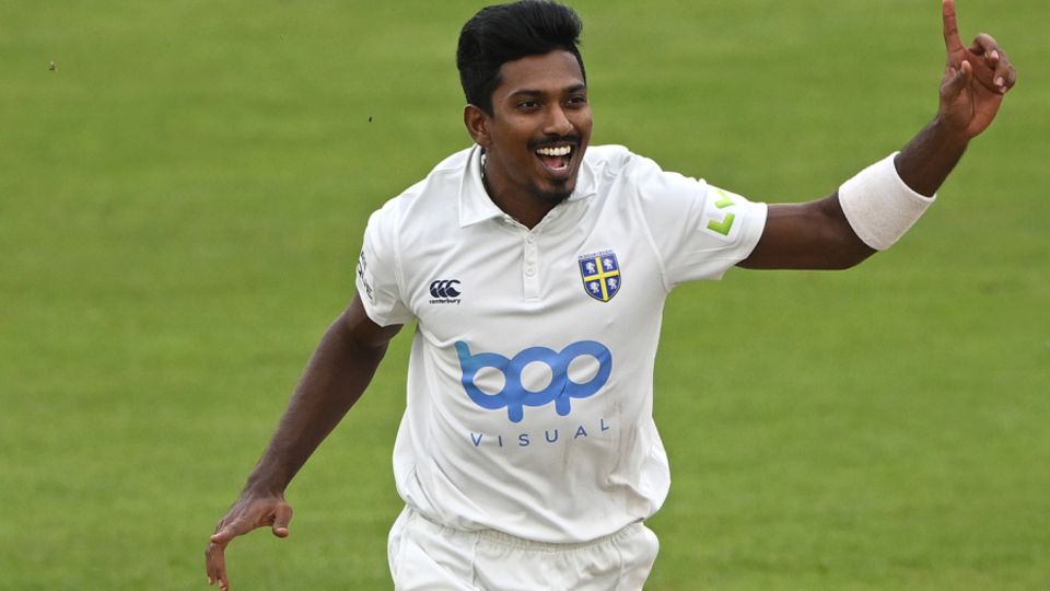 Vishwa Fernando impressed for Yorkshire in the 2024 county season, and has also played for Durham