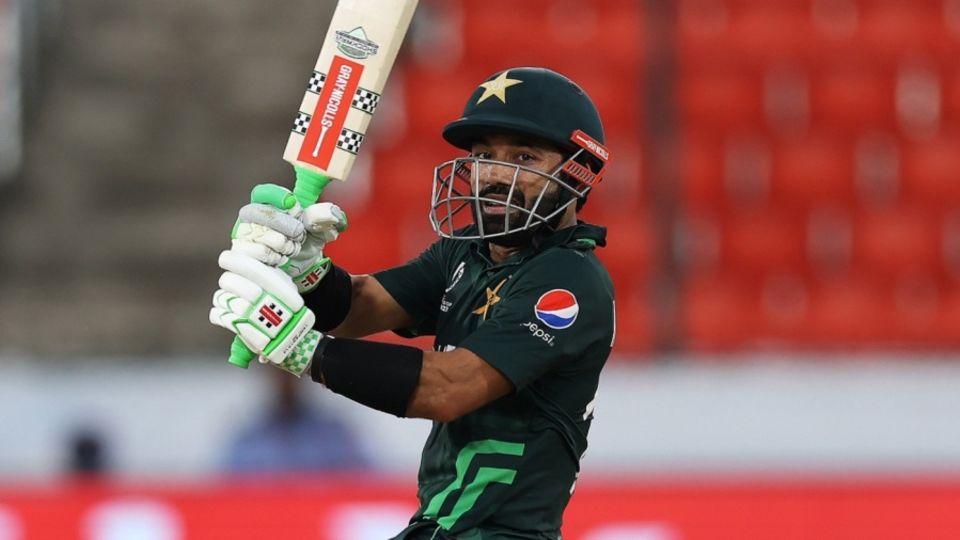 Mohammad Rizwan played a number of attractive shots