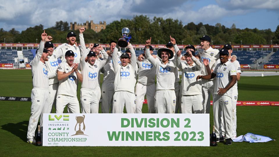 Durham were crowned Division Two champions