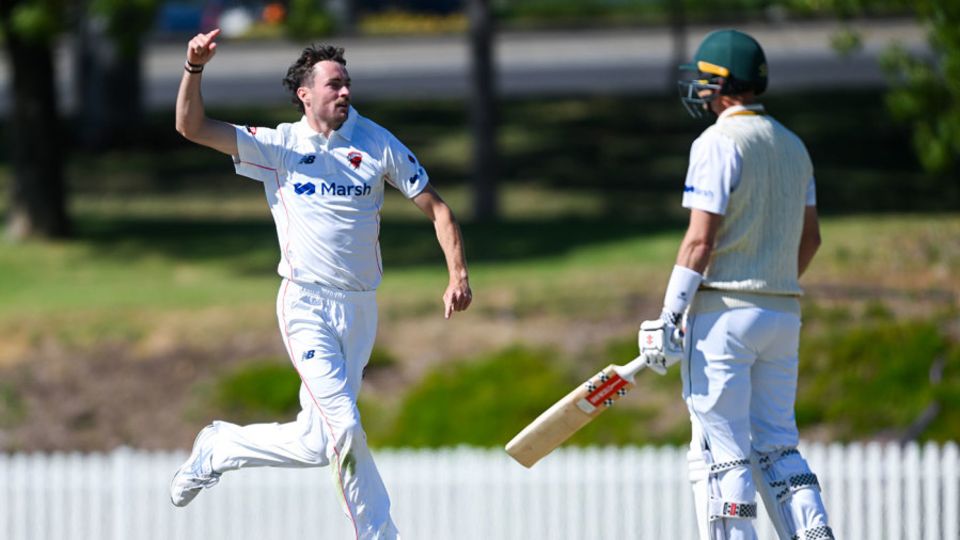 Jordan Buckingham swept through Tasmania's lower order