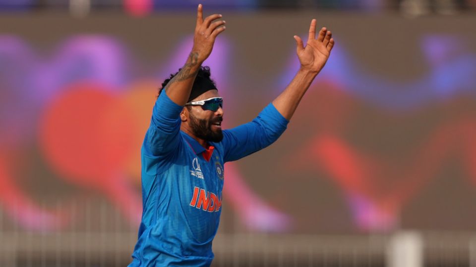 Main man: Ravindra Jadeja accounted for three frontline Australia batters