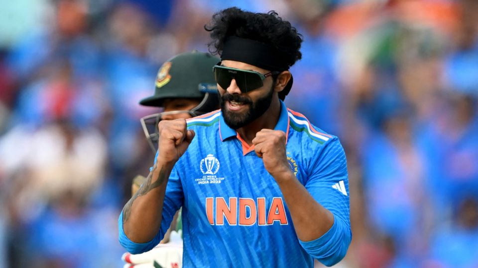Ravindra Jadeja sent back a left-hand batter, Najmul Hossain Shanto, and a right-hand batter, Litton Das, on the day