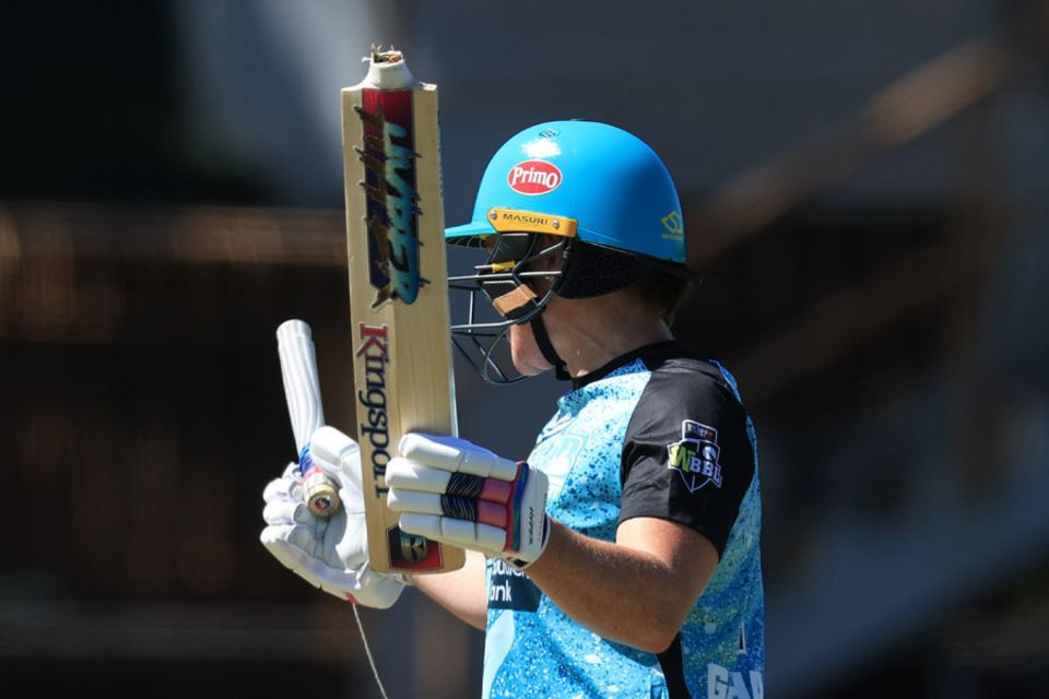 Coup de Grace: Harris' 11 sixes - one smashed with a broken bat - was also a tournament record