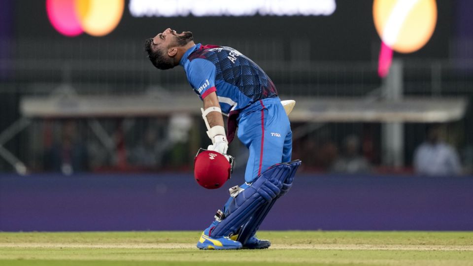 Hashimatullah Shahidi savours Afghanistan's winning moment