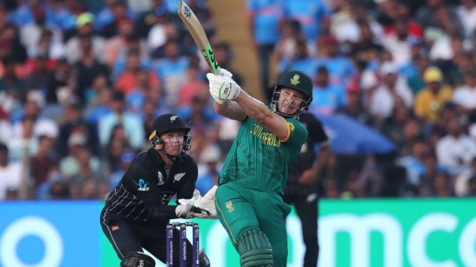 David Miller hit four of South Africa's 15 sixes against New Zealand in Pune